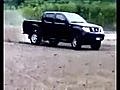 Nissan Navara burnout