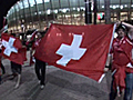 Switzerland fans ecstatic after win over Spain