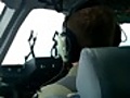 Coming in for a landing from the cockpit of the C-17. #c17hi