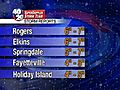 Web Extra: Snow,  Ice Totals; Chance For Snow Monday