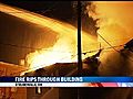 Giant Flames Rip Through Vacant Building