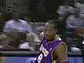 Kobe falls down while imitating Jordan