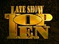 Late Show - Charlie Sheen Show Top Ten