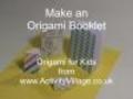 Origami Booklet - Useful and Fun to Fold!