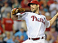 Lee two-hits Red Sox to lead Phillies