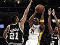 Kobe Bryant Scores 22 Points,  Lakers Beat Spurs