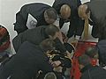 Bruins Horton Hospitalized After Hit