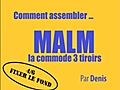 Comment assembler la commode 3 tiroirs MALM d’IKEA - 4/6