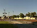 Royalty Free Stock Video HD Footage Train Approaching a Crossing in South Florida