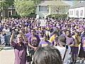 Hundreds Of Purple Knights March On The Archdiocese