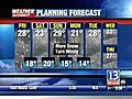 VIDEO: 13WHAM Weather Authority Late Evening Forecast, 12/18/08