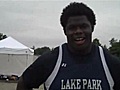 Boys Track   Lake Park’s Jermaine Kline talks about his record performance