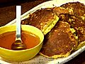 Corn Cakes with Honey