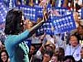 Michelle Obama addresses Democratic convention