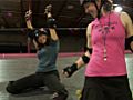 Skating with the Derby Dolls