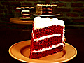 Ted on Red Velvet Cake