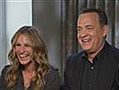 Julia Roberts,  Tom Hanks discuss &#039;man Spanx&#039;