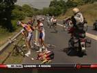 Brajkovic crashes hard