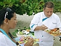 El Pescado con Patacones y Arroz con Coca de Annie