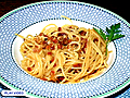 Carbonara. Pancetta,  Parmesan And Egg Spaghetti