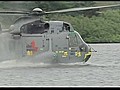 William lands helicopter on water?