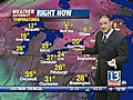 VIDEO: 13WHAM Weather Authority Midday Forecast -- 12/8/08