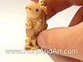 Mammoth Ivory Carved Netsuke - Childs Riding On Giant Carp