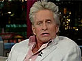 Michael Douglas ospite al David Letterman show