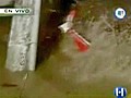 Reporter Goes For a Swim