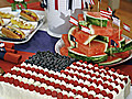 Flag Sheet Cake