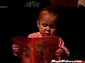 Baby Pretends To Read