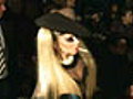 Gaga Attends Mugler Fashion Show