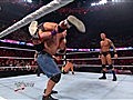 WWE Monday Night Raw - WWE Champion Randy Orton and John Cena Vs. Michael McGillicutty and Husky Harris