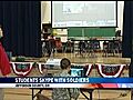 Students Honor Soldiers Face-To-Face