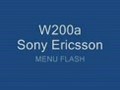 W200a Sony Ericsson MENU FLASH