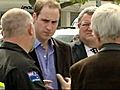 William Tours Quake-Damaged Christchurch