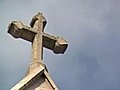 Stone Cross Stock Footage