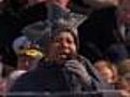 Aretha Franklin Sings 'My Country 'Tis Of Thee'