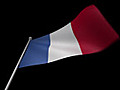 France Flag Stock Footage