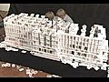 Capitol building made of 22000 cards