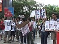 撐政改遊行開始前　多名80後及90後青年到場抗議