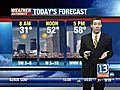 VIDEO: 13WHAM Weather Authority Morning Forecast - March 17,  2010