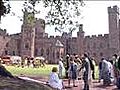 Blaze at historic castle