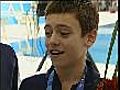 Young diving Olympian