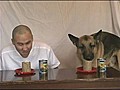 Man Vs Dog Eating Competition