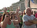 Greeks protest ahead of confidence vote