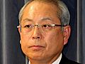 処分を発表する海上保安庁の鈴木久泰長官