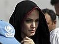 Angelina Jolie meets flood victims in Pakistan