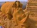 Sculptures éphémère de sable au Touquet