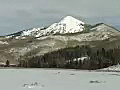 Royalty Free Stock Video SD Footage Scenic View of Mountains Near Clark,  Colorado